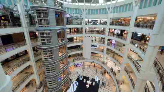 Inside of Shopping Center