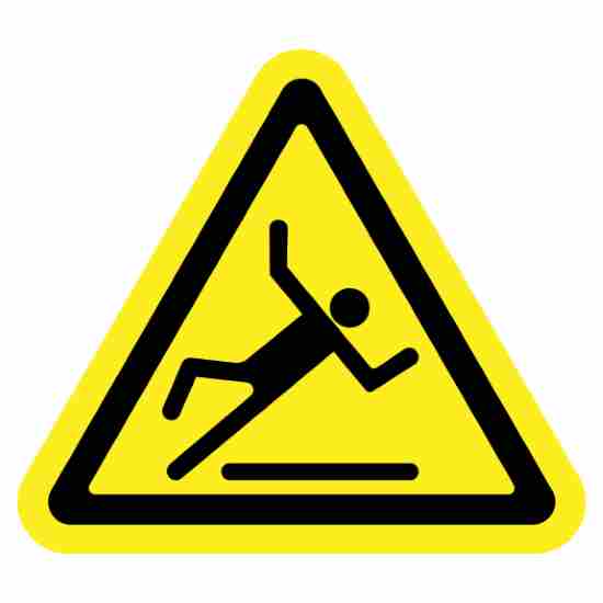 Caution Slippery Sign