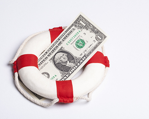 Dollar in Life-preserver Bankruptcy