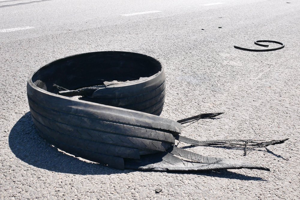 My tire is broken. My tire is broken